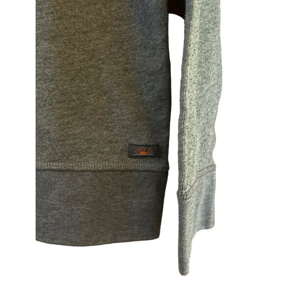 Faherty Men's Heathered Blue Crewneck Sweatshirt Long Sleeve - Picture 2 of 4